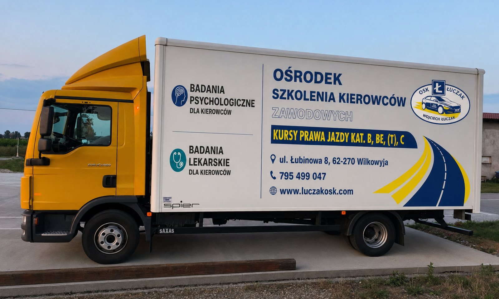 Samochód ciężarowy szkoleniowy OSK Łuczak